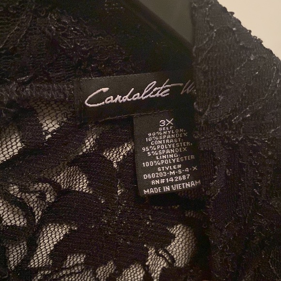 Cardalite Women’s sleeveless Black Lace Dress - Picture 3 of 7